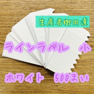 ラインラベル 小 白 500枚 園芸ラベル カラーラベル 多肉植物 エケベリア(プランター)