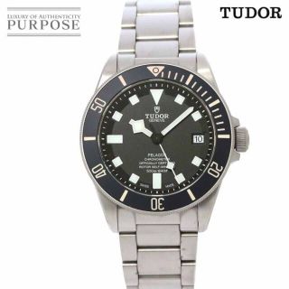 チュードル(Tudor)のチューダー チュードル TUDOR ぺラゴス 25600TN メンズ 腕時計 ブラック 文字盤 デイト オートマ 自動巻き ウォッチ Pelagos VLP 90174607(腕時計(アナログ))