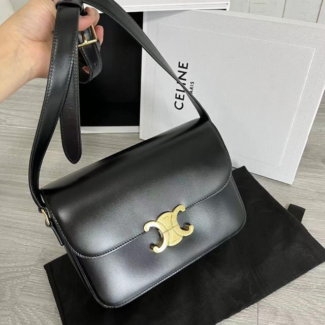 CELINE セリーヌ ティーン トリオンフバッグ ブラック | ukinoxusa.com