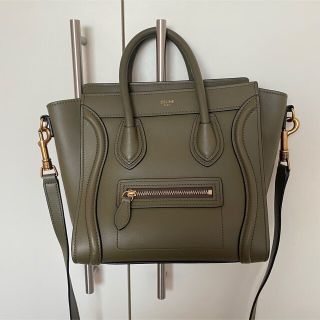セリーヌ ラゲージ ショルダーバッグ(レディース)(ゴールド/金色系