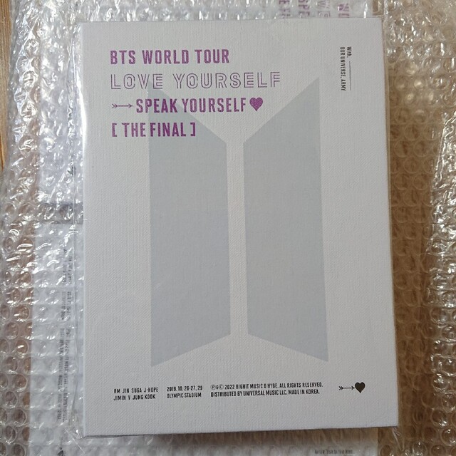 BTS LOVE YOURSELF SYS FINAL DVD 付属無し