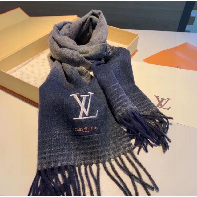 ルイヴィトン マフラー カシミヤ LOUIS VUITTON 美品