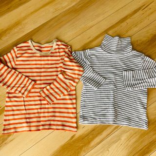 ユニクロ(UNIQLO)のボーダーTシャツ 2枚　100サイズ(Tシャツ/カットソー)