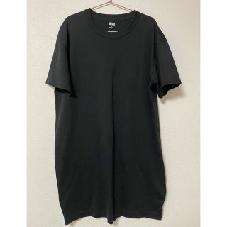 ユニクロ(UNIQLO)のUNIQLO ﾛﾝｸﾞ丈Tｼｬﾂ ﾜﾝﾋﾟｰｽ 未着用品(Tシャツ(半袖/袖なし))