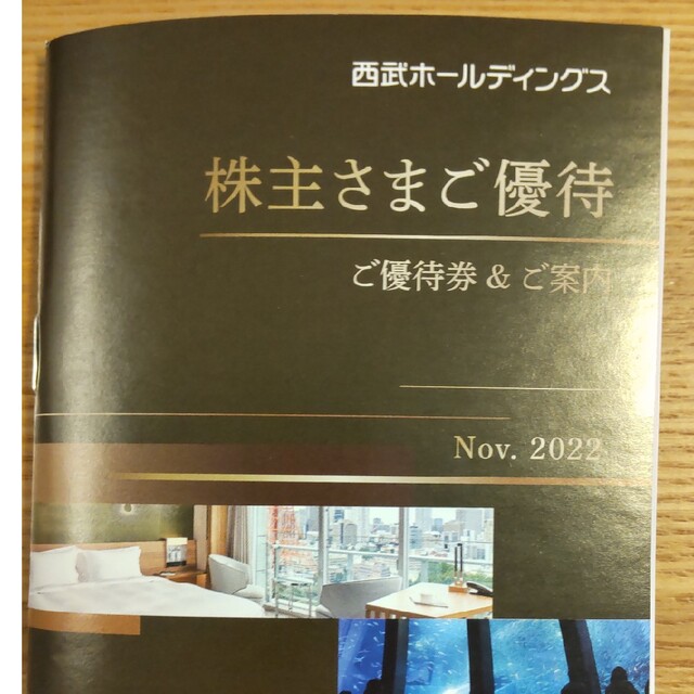 西武ＨＤ株主優待　２冊　1000株以上　西武ライオンズ 内野指定席引換券 10枚 1