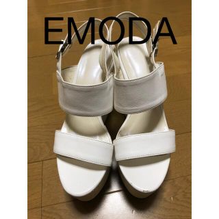 エモダ(EMODA)のEMODA サンダル ウェッジソール ハイヒール 24cm(サンダル)