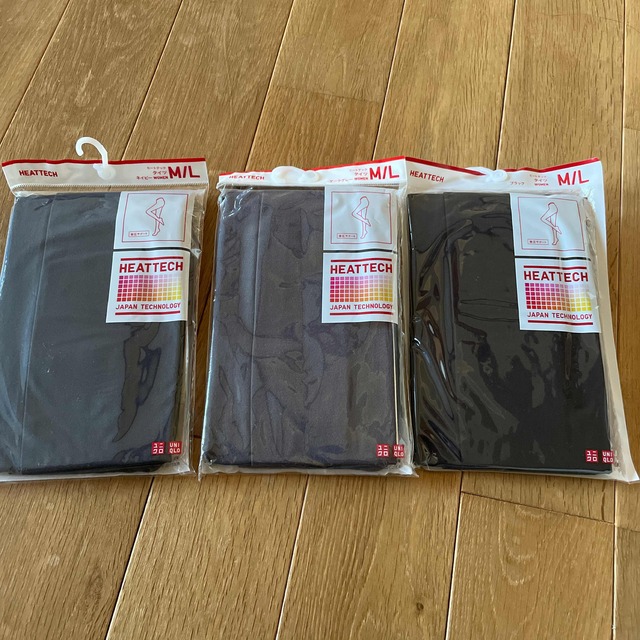 UNIQLO(ユニクロ)の着圧サポート付きヒートテックタイツ　3本セット レディースのレッグウェア(タイツ/ストッキング)の商品写真