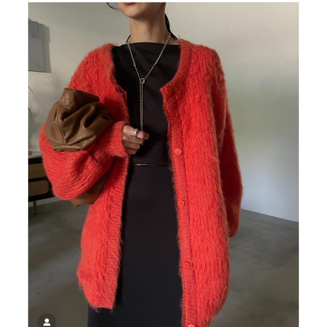 ameri vintage 2way mohair shaggy knit