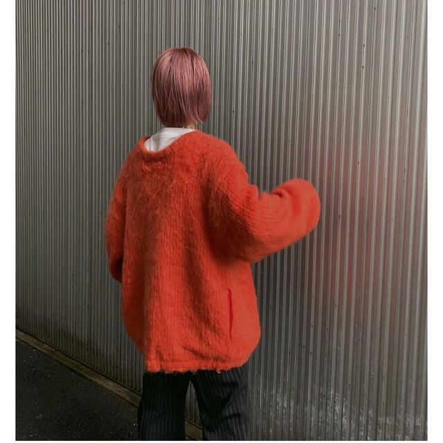 2WAY MOHAIR SHAGGY KNIT オレンジ　アメリヴィンテージ