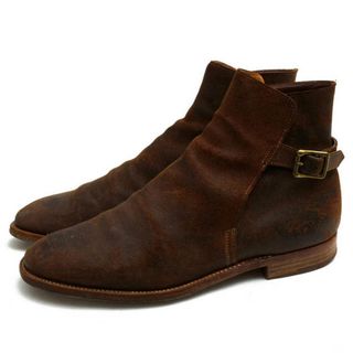 クロケット＆ジョーンズ／CROCKETT＆JONES ジョッパーブーツ シューズ 靴 メンズ 男性 男性用レザー 革 本革 ブラウン 茶  HICKSTEAD ヴィンテージ加工 レザーソール グッドイヤーウェルト製法(ブーツ)