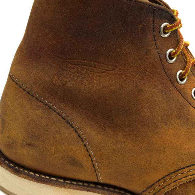 REDWING(レッドウィング)のレッドウィング／RED WING ワークブーツ シューズ 靴 メンズ 男性 男性用レザー 革 本革 ブラウン 茶  9111 6inch PLAIN TOE プレーントゥ 定番 グッドイヤーウェルト製法 メンズの靴/シューズ(ブーツ)の商品写真