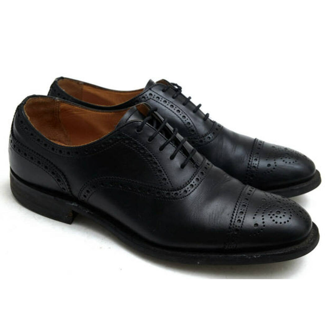 CHEANEY ジョセフ チーニー WILFRED レザーソール セミブローグ BLACK CALF 【Fitting G】