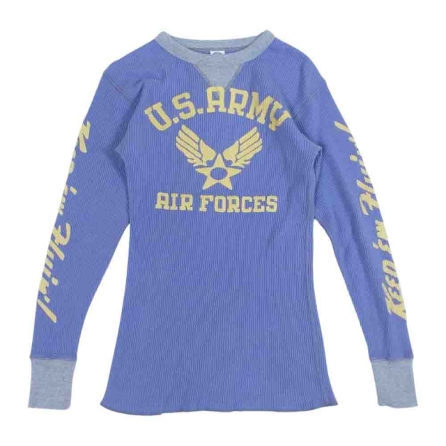 TOYS McCOY(トイズマッコイ)のTOY'S McCOY トイズマッコイ カットソー US ARMY プリント サーマル 長袖 Tシャツ カットソー パープル系 M【中古】 メンズのトップス(シャツ)の商品写真