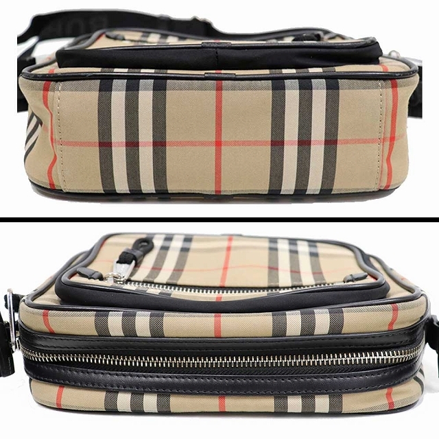 BURBERRY(バーバリー)のバーバリー BURBERRY 斜め掛け ショルダーバック コットン × ポリエステル チェック ベージュ×赤×黒 8368 レディースのバッグ(ショルダーバッグ)の商品写真