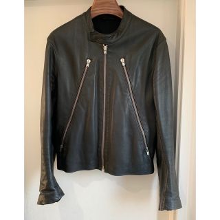 本人期 マルジェラ Margiela 5Zip ライダース 08AW 44 黒