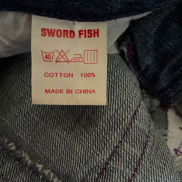 SWORD FISH(ソードフィッシュ)のソードフィッシュ　デニムミニスカート　XS レディースのスカート(ミニスカート)の商品写真