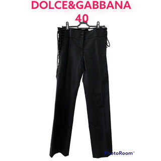ドルチェアンドガッバーナ(DOLCE&GABBANA)の美品　Dolce&Gabbana レースアップパンツ(クロップドパンツ)
