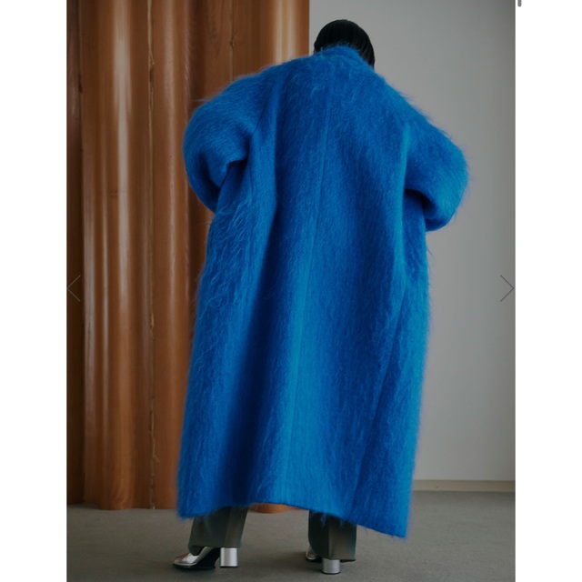 Ameri VINTAGE(アメリヴィンテージ)のAmeri  DEFORMATION COLLAR SHAGGY COAT レディースのジャケット/アウター(ロングコート)の商品写真