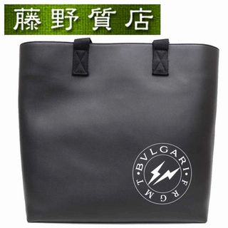 ブルガリ(BVLGARI)の（未使用展示品）ブルガリ BVLGARI フジワラヒロシ フラグメントコラボ トートバッグ ショルダー レザー 黒　2Way 288553 8233(トートバッグ)