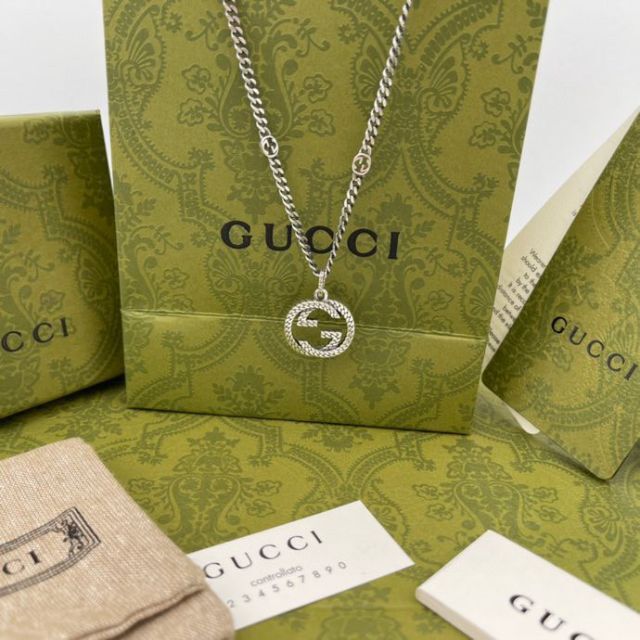 Gucci - グッチ 925 インターロッキング アラベスク ネックレス