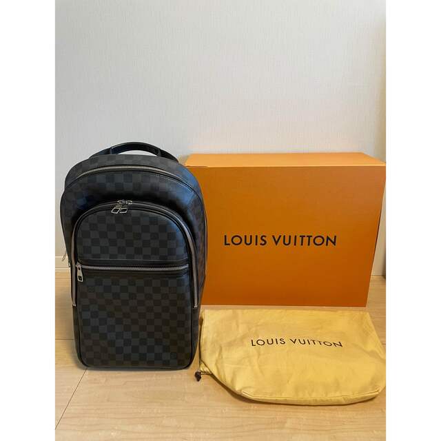 LOUIS VUITTON(ルイヴィトン)のルイヴィトン　ミカエル　ダミエ　バックパック メンズのバッグ(バッグパック/リュック)の商品写真