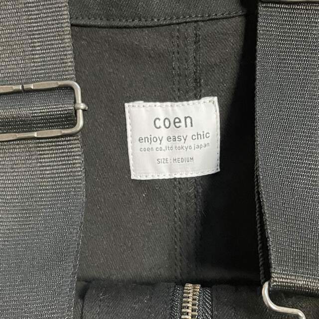 coen(コーエン)のcoen 裏起毛サロペット レディースのパンツ(サロペット/オーバーオール)の商品写真