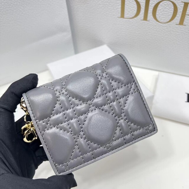 DIOR ディオール レディディオール ロータスウォレット 三つ折り財布