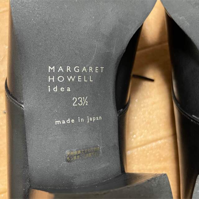 MARGARET HOWELL(マーガレットハウエル)の【美品】マーガレットハウエルアイデア　レースアップシューズ　革靴　レザー　黒 レディースの靴/シューズ(ローファー/革靴)の商品写真