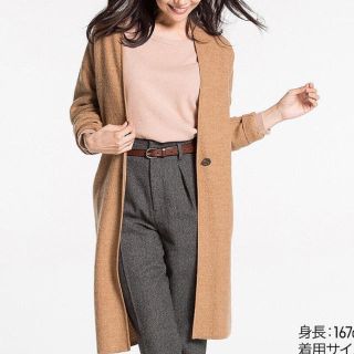 ユニクロ(UNIQLO)の新品未使用☆フェルトウールロングコート(ニットコート)