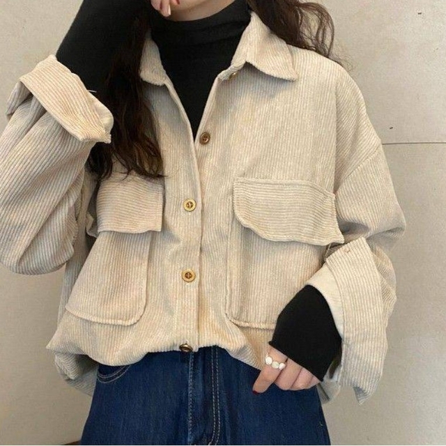 womanwithin 長袖 コーデュロイシャツ レディースXL /eaa307287