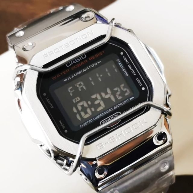 G-SHOCK DW-5600HR フルメタルカスタム + ショックバンパー