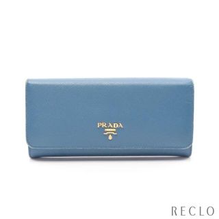 プラダ(PRADA)のBCランク SAFFIANO METAL 二つ折り長財布 サフィアーノレザー(財布)