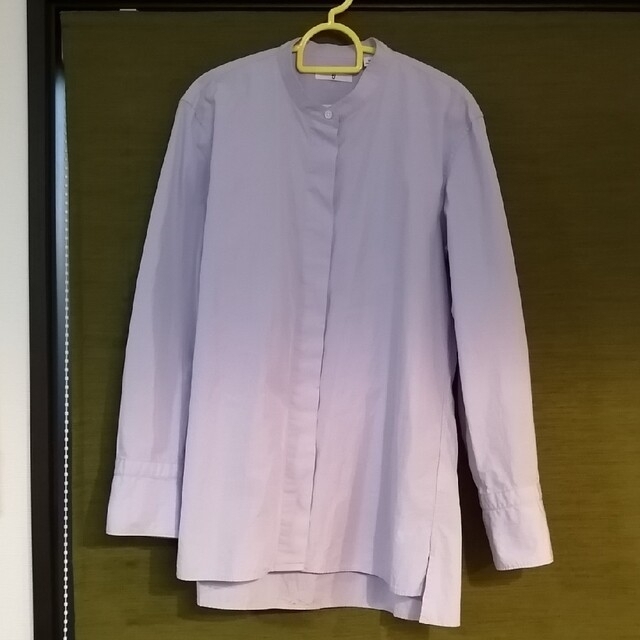 UNIQLO(ユニクロ)のUNIQLO × JIL SANDER　スタンドカラーシャツ レディースのトップス(シャツ/ブラウス(半袖/袖なし))の商品写真