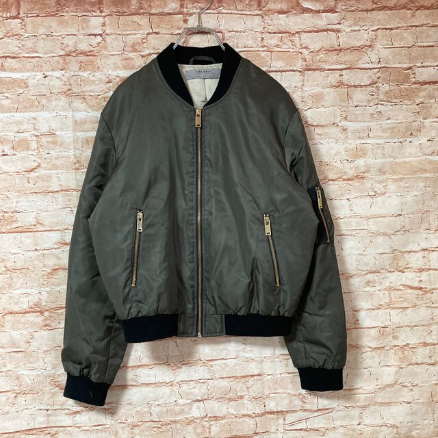 ZARA BASIC ザラベーシック MA-1タイプジャンパー 大人気 - アウター