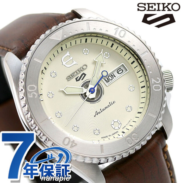 SEIKO - セイコー 腕時計 セイコー 5スポーツ センス スタイル エヴィセン コラボレーション 限定モデル 自動巻き（4R36/手巻き付） SBSA103SEIKO アイボリーxブラウン