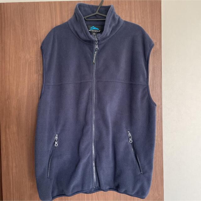 tri mountain フリースベスト L ネイビー