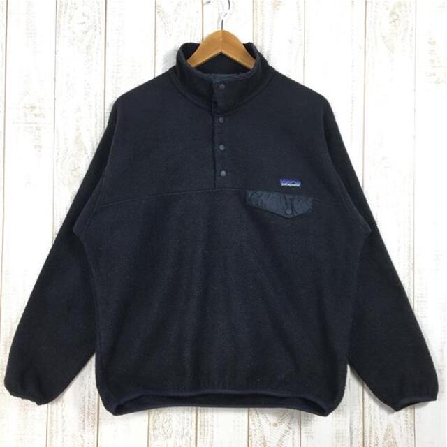 MENs M  パタゴニア シンチラ スナップT プルオーバー SYNCHILLA SNAP-T PULLOVER ブラック フリース ジャケット PATAGONIA ブラック系