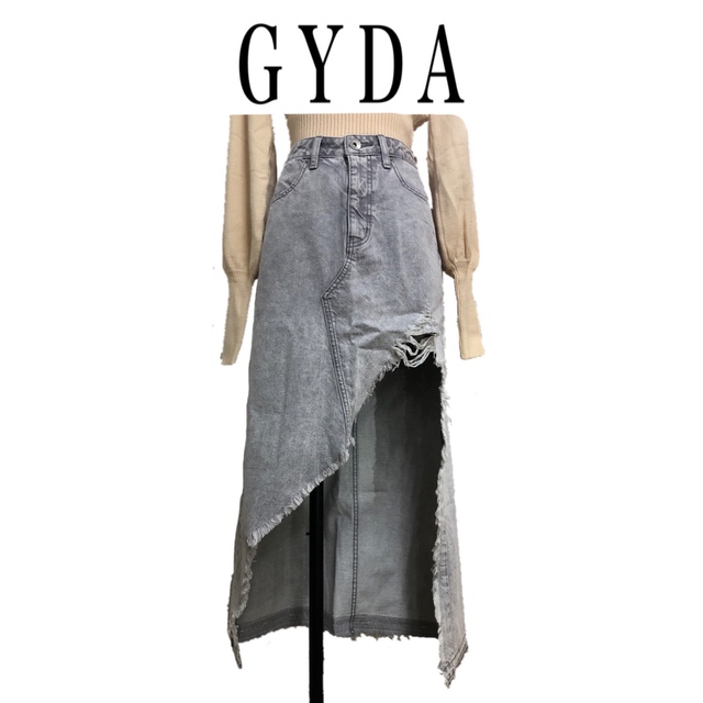 GYDA(ジェイダ)のGYDA ケミカル アシメ ロング スカートライク ショーパン  Mサイズ レディースのパンツ(ショートパンツ)の商品写真