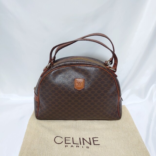 CELINE マカダム柄 ハンドバッグ