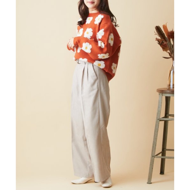 新品✨タグ付き♪定価6,480円 花柄ニット FREEサイズの通販 by 新品✨タグ付き♪定価6,480円 花柄ニット FREEサイズの通販 by