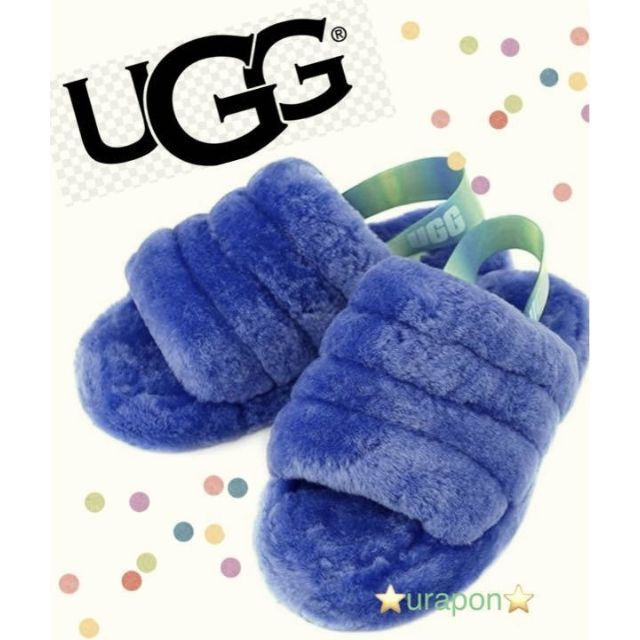 UGG(アグ)の花桜様　✨25幅広～25.5相当✨UGG✨FLUFF YEAH SLIDE✨ レディースの靴/シューズ(サンダル)の商品写真