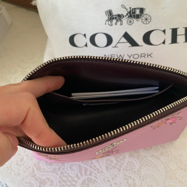 【新品】COACH ポーチ コスメポーチ 化粧ポーチ 花柄 《お値下げ対応ok》 2