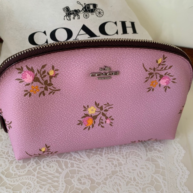 【新品】COACH ポーチ コスメポーチ 化粧ポーチ 花柄 《お値下げ対応ok》 | フリマアプリ ラクマ