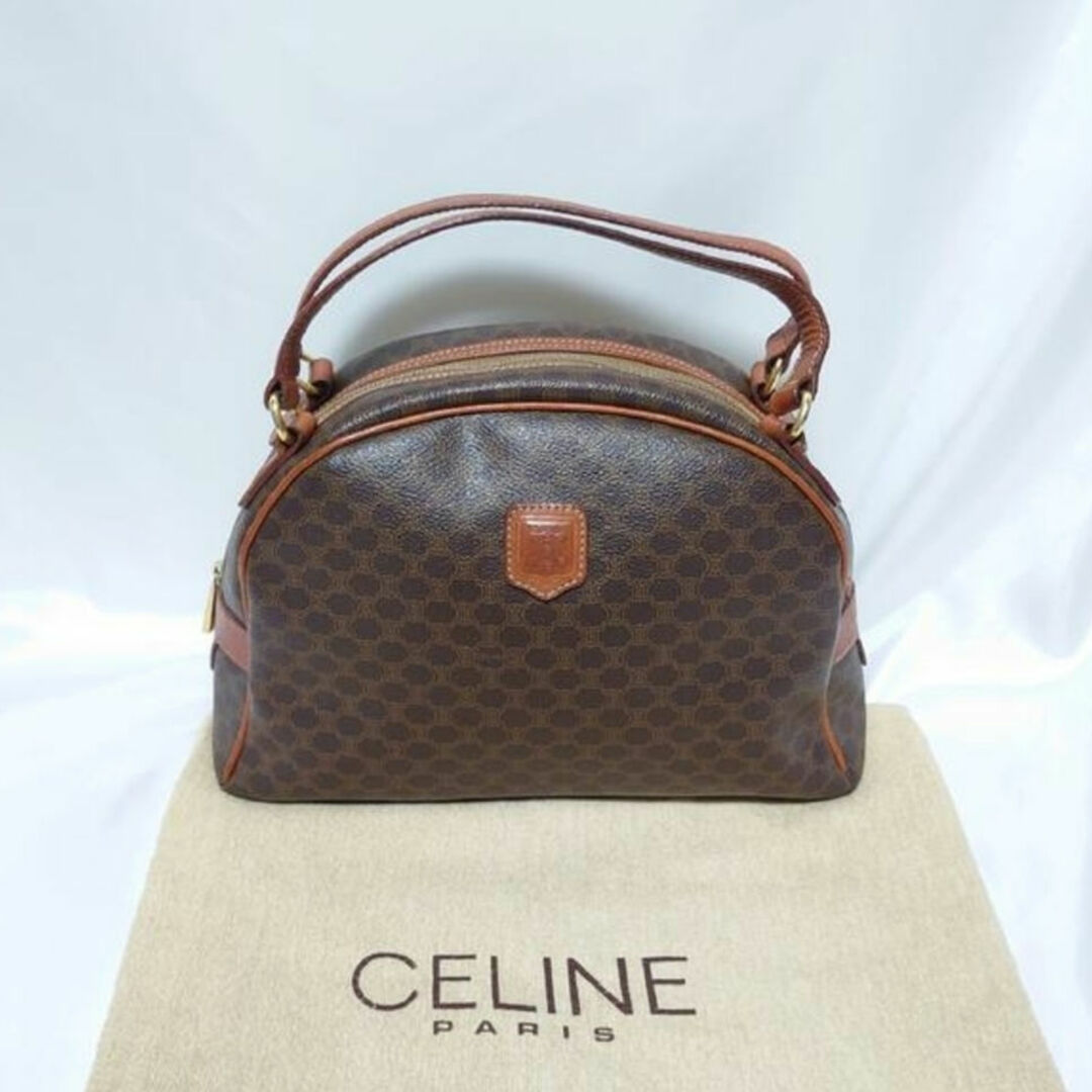 美品 CELINE マカダム柄 ハンドバッグ