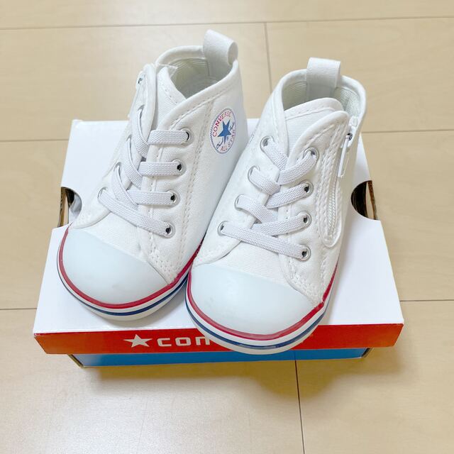 CONVERSE(コンバース)のコンバース　12.5センチ　ホワイト　スニーカー キッズ/ベビー/マタニティのベビー靴/シューズ(~14cm)(スニーカー)の商品写真