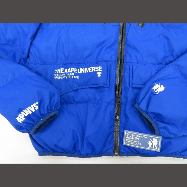 アベイシングエイプ カモフラージュ柄 サルカモ リバーシブル 中綿 ジャケット