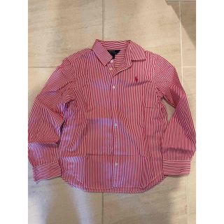 ポロラルフローレン(POLO RALPH LAUREN)の美品ラルフ　ピンク　ストライプ　シャツ140(ブラウス)