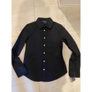 ポロラルフローレン(POLO RALPH LAUREN)の新品　ラルフ黒シャツ150(ブラウス)