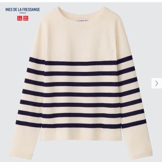 ユニクロ(UNIQLO)のユニクロ イネス コラボ　ボーダーセーター（長袖）Sサイズ(ニット/セーター)