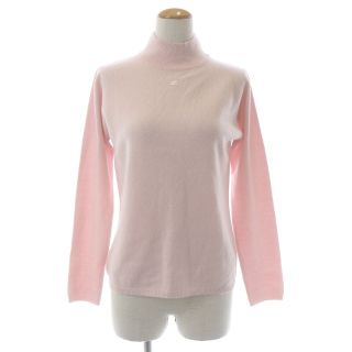 クレージュ(Courreges)のクレージュ ニット セーター ハイネック 長袖 9R M カシミヤ ピンク(ニット/セーター)